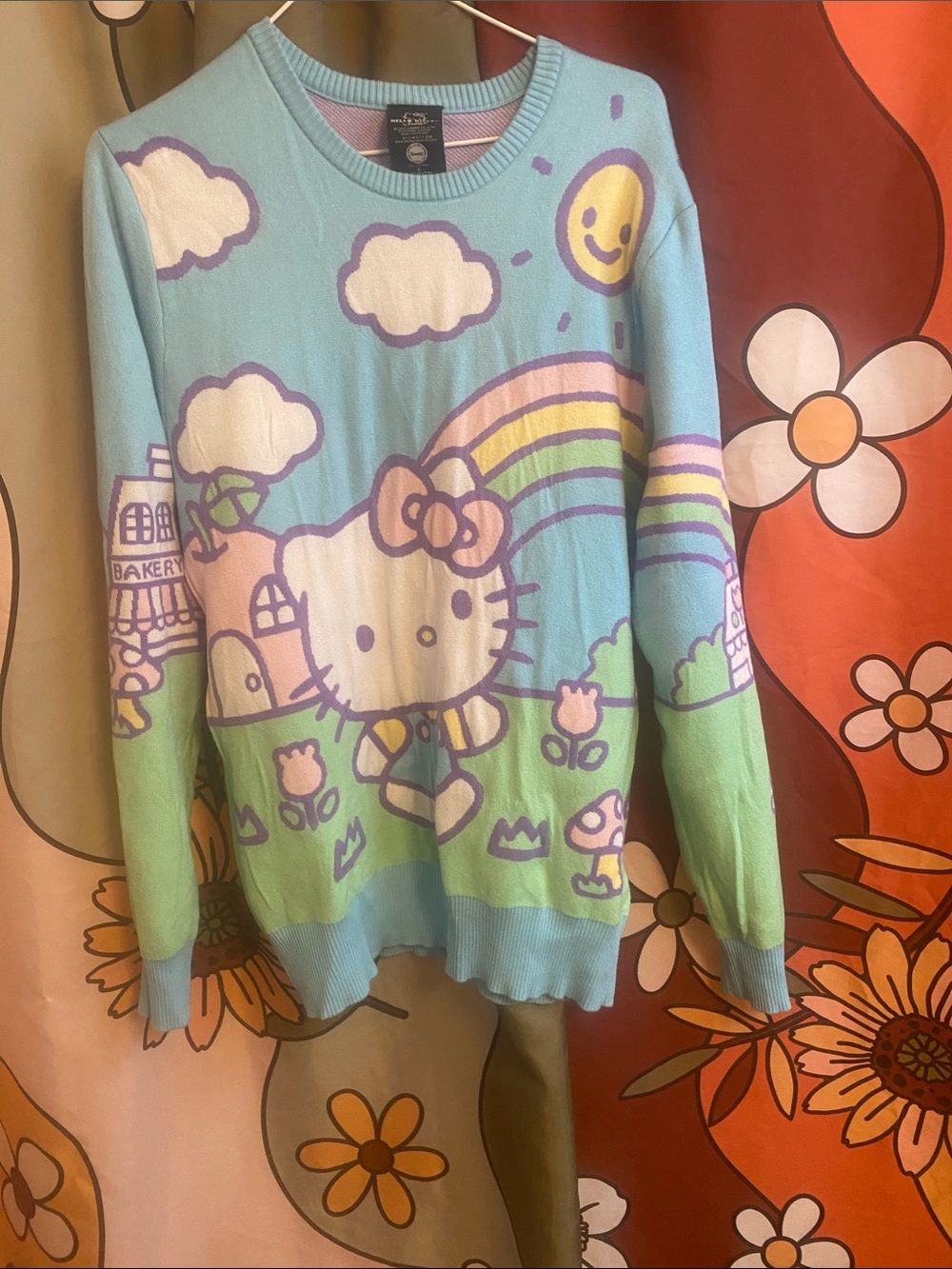 Sanrio Hello Kitty scenery knit Sweater
